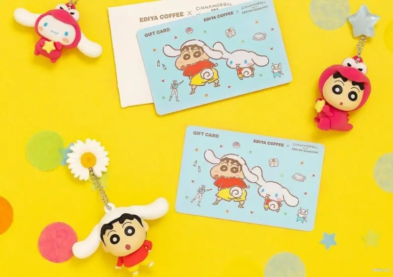 韓國咖啡Ediya Coffee 大耳狗Ｘ蠟筆小新周邊加價購/ WalkerLand窩客島整理提供 未經許可不可轉載。