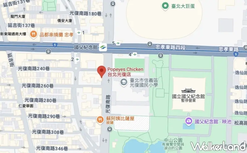 Popeyes二店選址公開！Popeyes台北光復店就在國父記念館旁、炸雞控尖叫等不及。
