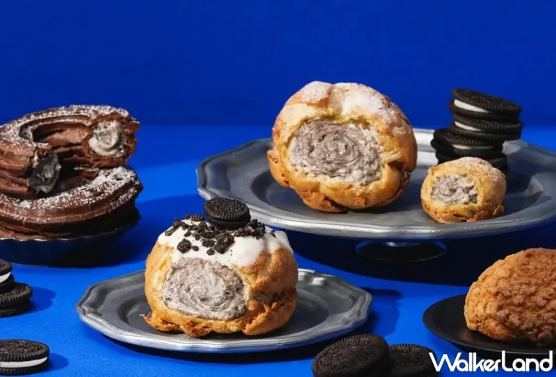 OREO巧克力泡芙！beard papa’s人氣OREO餅乾奶霜泡芙強勢回歸，再加碼送奧利奧夾心餅乾。