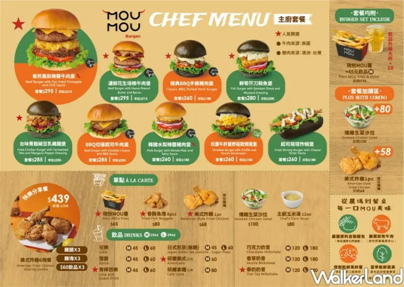 MOUMOU美式漢堡/ WalkerLand窩客島整理提供 未經許可不可轉載。
