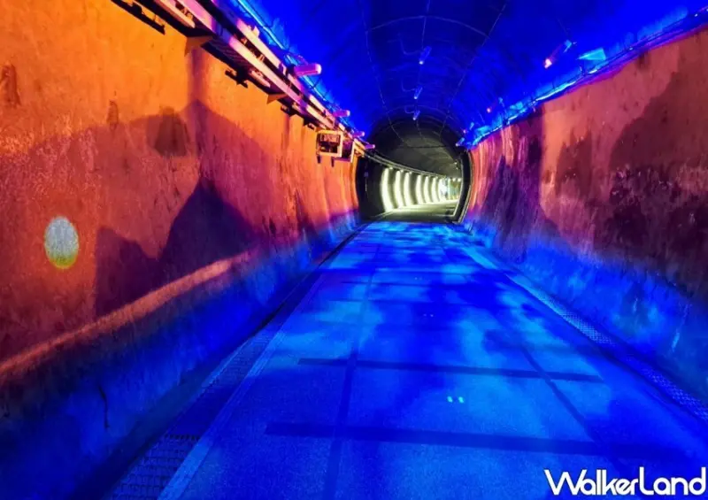 福隆景點「舊草嶺隧道 互動式光影」 / WalkerLand窩客島整理提供 未經許可不可轉載。