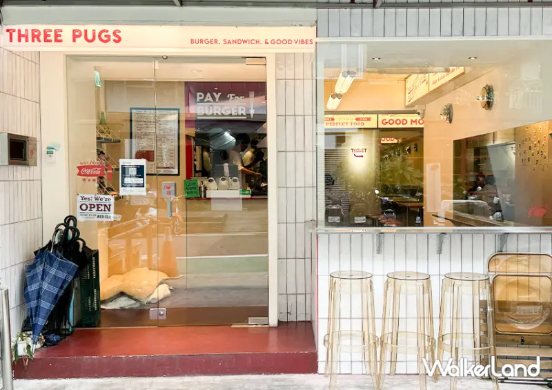 ▲▼東區新開幕漢堡店「Three Pugs 三巴漢堡」店長是超可愛巴哥犬/ WalkerLand窩客島整理提供