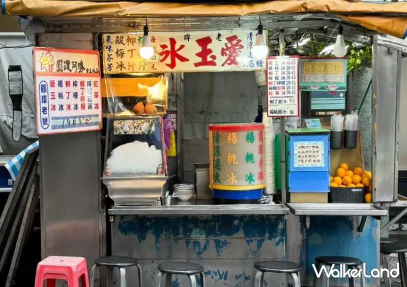 寧夏夜市、迪化街必吃「圓環阿勝愛玉冰」手洗愛玉/ WalkerLand窩客島整理提供 未經許可不可轉載。