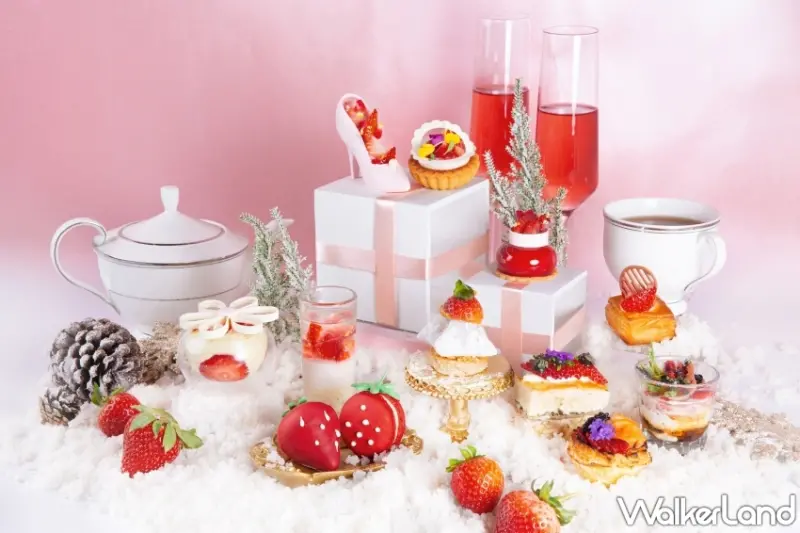 草莓下午茶！台北萬豪「莓夢成真」草莓甜點下午茶，限量預訂中。