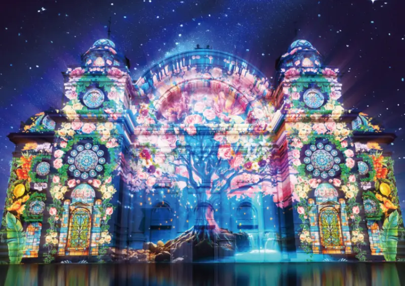 ▲日本聖誕節活動「大阪光文藝復興2024」將於12/14至25閃耀登場/ 圖片來源：大阪・光の饗宴官網