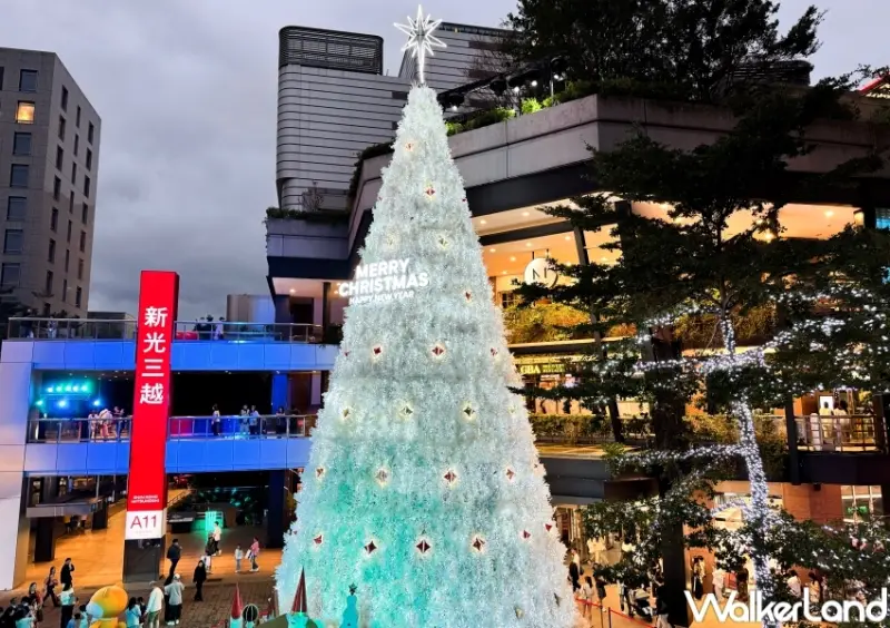 新光三越信義新天地2024聖誕樹  / WalkerLand窩客島提供 未經許可，不得轉載
