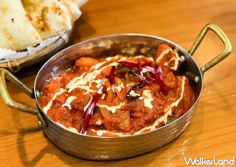 ▲林口印度料理「MEHFIL INDIAN CUISINE」菜單推薦「溫達盧咖哩」售價300元 / WalkerLand窩客島整理提供