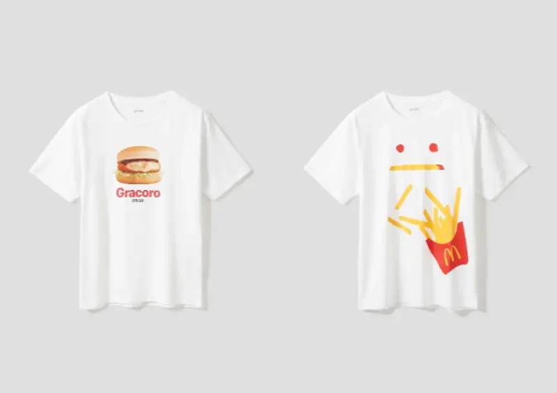 ▲日本麥當勞加碼「可樂餅漢堡T恤」期間限定登場 / graniph提供、WalkerLand窩客島整理​​​​​​​
