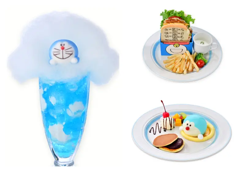 ▲日本東京咖啡廳「哆啦A夢 F’s Kitchen」共有 9 種主餐和 5 款甜點供選擇 / 圖片來源：ドラえもん　Ｆ’ｓキッチン