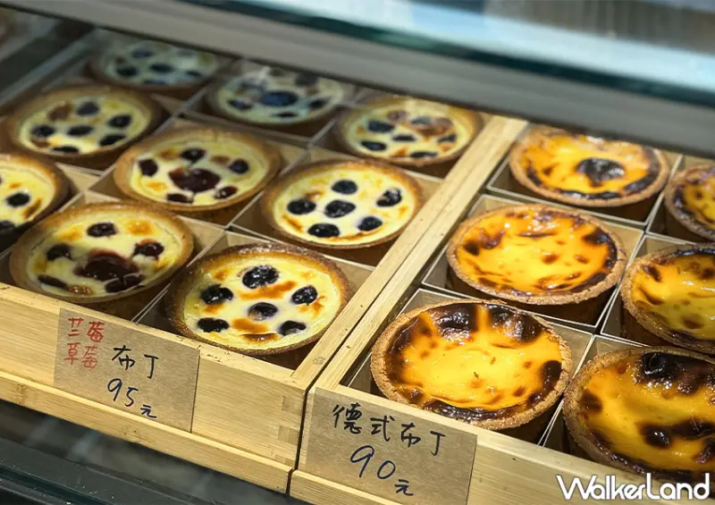 ▲▼基隆廟口夜市「立嘉糕餅」推薦菜單：鹹派、草莓塔、葡式蛋塔、德式布丁 / WalkerLand窩客島 蕭芷琳 拍攝