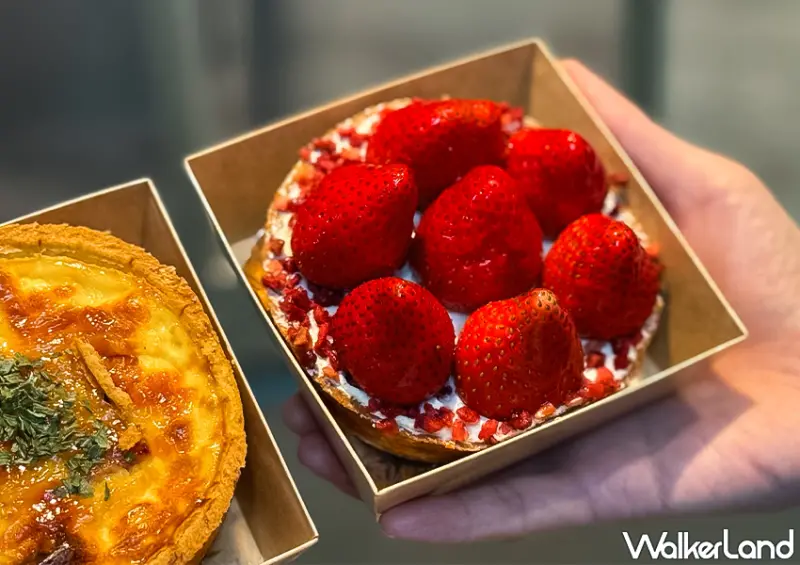 ▲▼基隆廟口夜市「立嘉糕餅」推薦菜單：鹹派、草莓塔、葡式蛋塔、德式布丁 / WalkerLand窩客島 蕭芷琳 拍攝