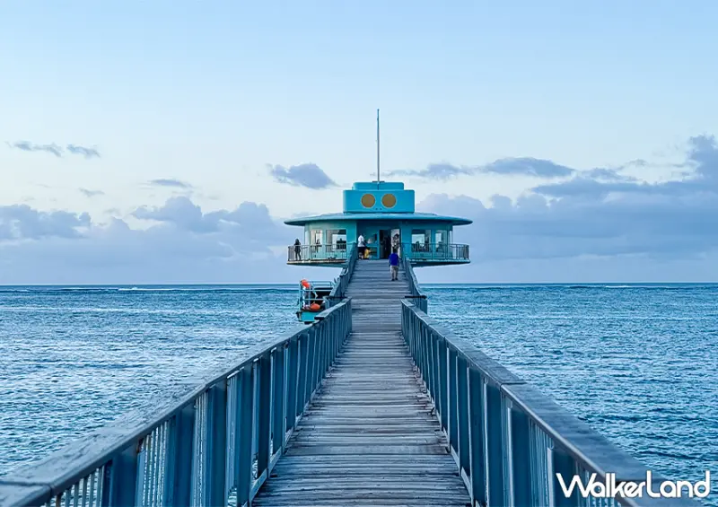 ▲▼關島景點推薦「魚眼海洋公園 (Fish Eye Marine Park)」超長千呎海上步道延伸至海中 / WalkerLand窩客島 蕭芷琳 拍攝​​​​​​​