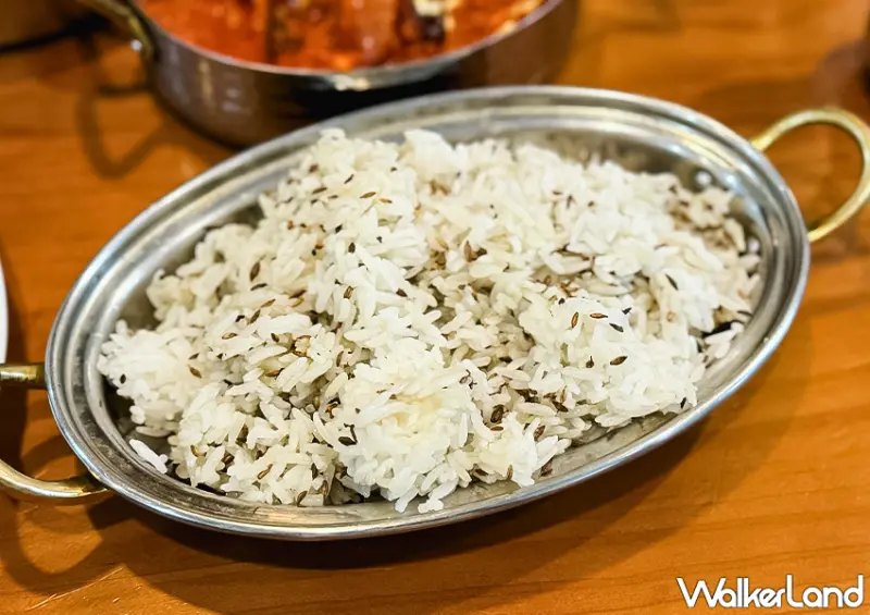 ▲林口印度料理「MEHFIL INDIAN CUISINE」菜單推薦「孜然飯」售價100元 / WalkerLand窩客島整理提供