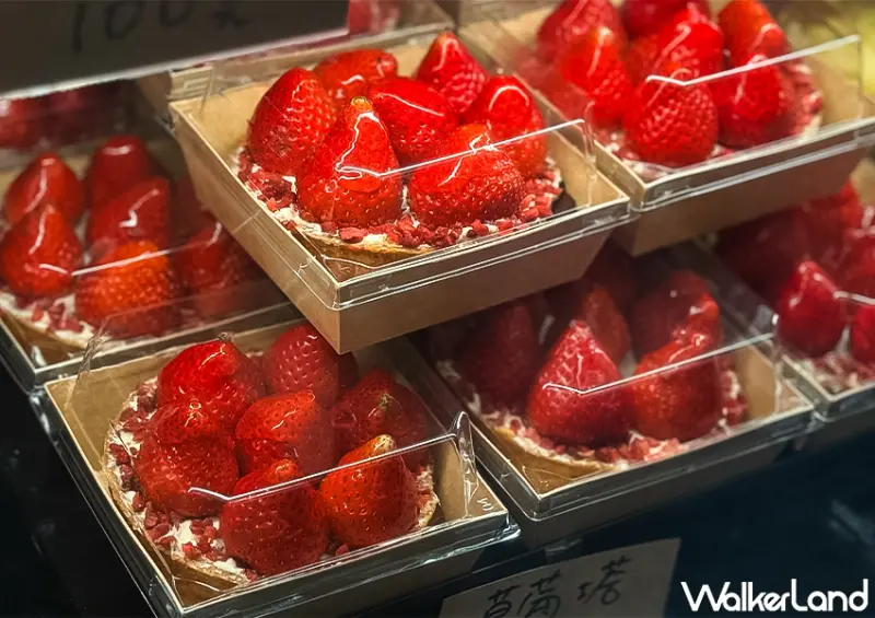 ▲▼基隆必吃蛋塔「立嘉糕餅」草莓季來了，草莓控來這大滿足 / WalkerLand窩客島 蕭芷琳 拍攝
