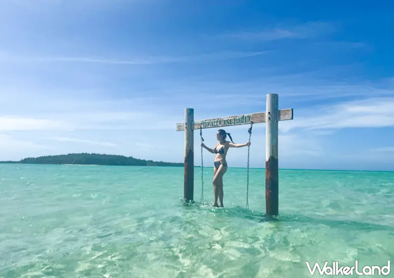 ▲▼關島旅遊推薦「Bikini Island Club 比基尼島」不只可以自駕水上摩托車，還能搭乘香蕉船體驗 / WalkerLand窩客島 蕭芷琳 拍攝