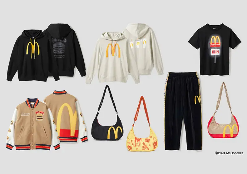 ▲日本麥當勞聯名系列推出 21 種單品，價格帶落在 3,500 日圓至 17,000 日圓之間 / graniph提供、WalkerLand窩客島整理​​​​​​​