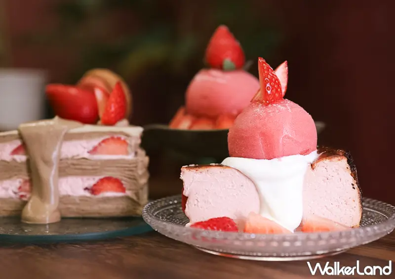 ▲▼大安站不限時咖啡廳「微蜜jolie」不僅每天營業到深夜，菜單還有多種草莓甜點 / WalkerLand窩客島 蕭芷琳 拍攝