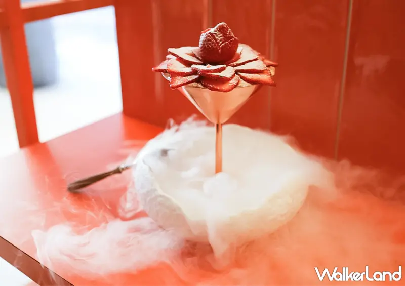 ▲▼板橋咖啡廳「莫恩先生布丁店 Mr. Moan」推薦菜單：最深的惡意 窮人的薔薇 $260 / WalkerLand窩客島 蕭芷琳 拍攝​​​​​​​