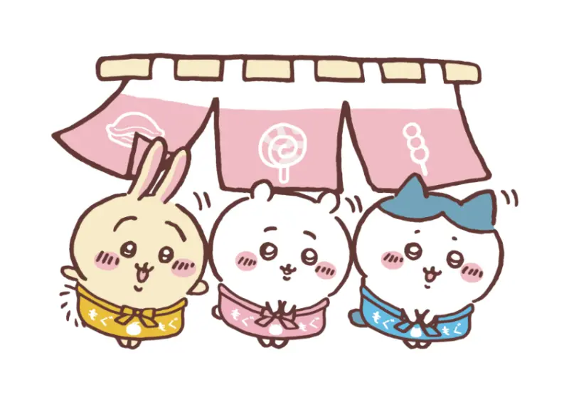 ▲▼埼玉縣川越「吉伊卡哇 MOGUMOGU 本舖」消費滿8,000日圓，則能帶回「限定壓克力立牌」 / ちいかわもぐもぐ本舗提供、WalkerLand窩客島整理