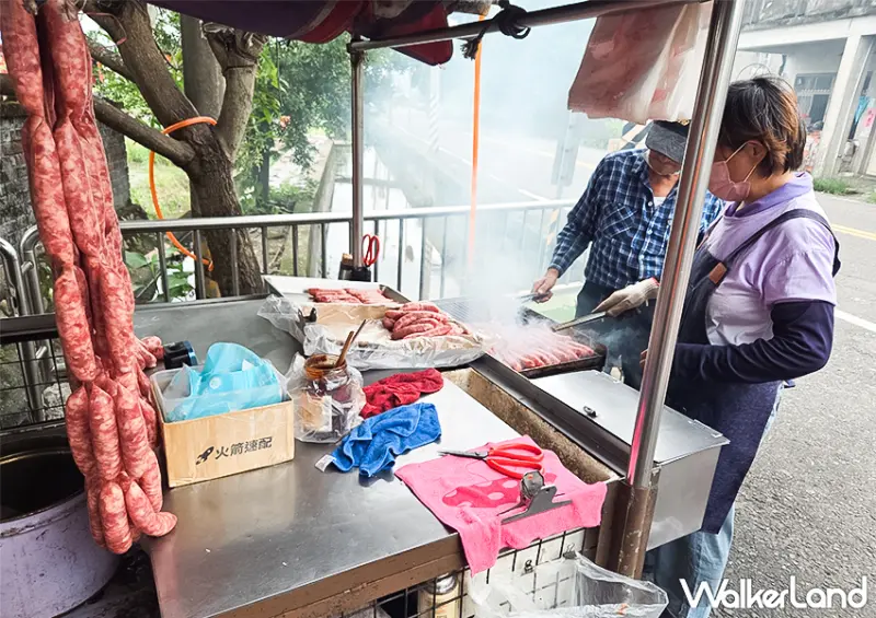▲▼宜蘭小吃「武淵香腸伯」原先地點位在武淵振興廟前面的廣場，而現在已搬到自家門前 / WalkerLand窩客島 蕭芷琳 拍攝