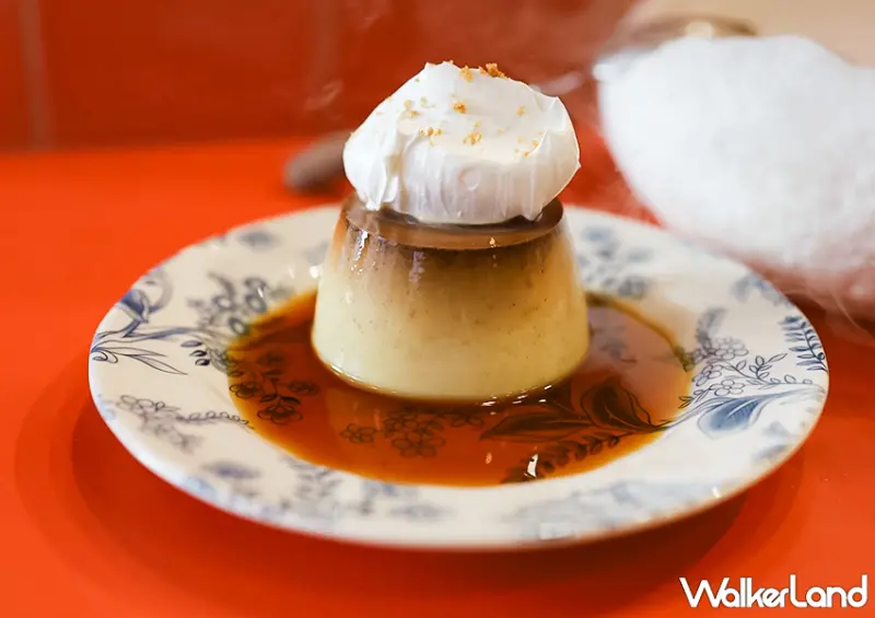 ▲▼板橋咖啡廳「莫恩先生布丁店 Mr. Moan」推薦菜單：Mr. Moan 焦糖布丁 $70 / WalkerLand窩客島 蕭芷琳 拍攝