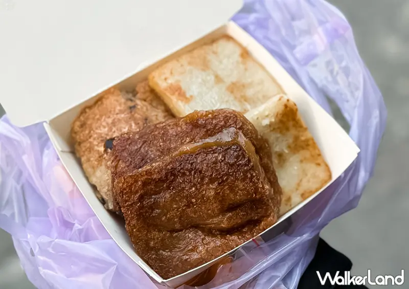 ▲基隆小吃「古早味煎鹹糕」推薦菜單：小份40元（5塊），大份60元（8塊） / WalkerLand窩客島 蕭芷琳 拍攝