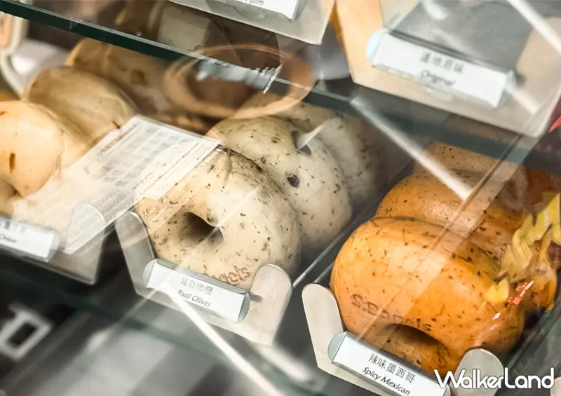 ▲▼中山貝果專賣店「Sonney's Bagel 中山二店」店內提供過近20種貝果口味 / WalkerLand窩客島 蕭芷琳 拍攝
