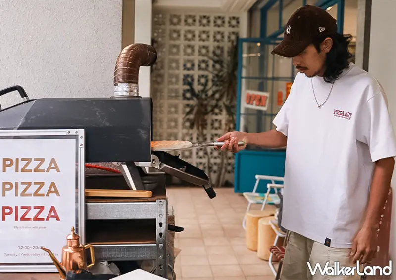 ▲台北披薩推薦「PIZZA BOY」時而會在全台各地到處快閃，時而會在固定店面在大安區四維路上 / WalkerLand窩客島 蕭芷琳 拍攝