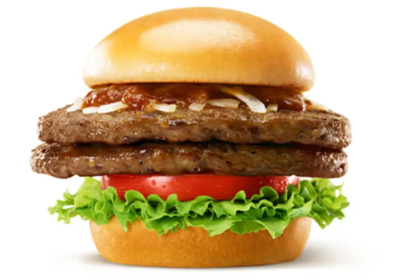 雙層頂級新鮮番茄＆萵苣漢堡 ～和風生薑醬～