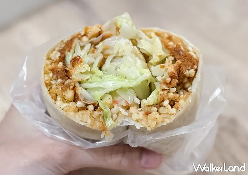 ▲基隆七堵美食推薦「現做潤餅」推薦菜單：潤餅 $50 / WalkerLand窩客島 蕭芷琳 拍攝