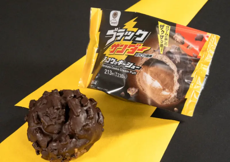 ▲日本全家 x 雷神「聯名甜點推薦」雷神脆皮泡芙 ¥230 / ファミリーマート提供、WalkerLand窩客島整理