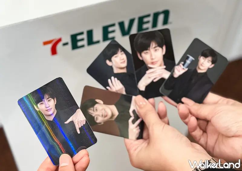 ▲「7-11  x 金秀賢」聯名活動 3/19 登場，購買聯名餐點就送小卡 / WalkerLand窩客島 蕭芷琳 拍攝​​​​​​​