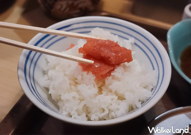 ▲東京必吃「天麩羅えびのや」無限供應的高級明太子，每一口都是幸福滋味 / WalkerLand窩客島 蕭芷琳 拍攝