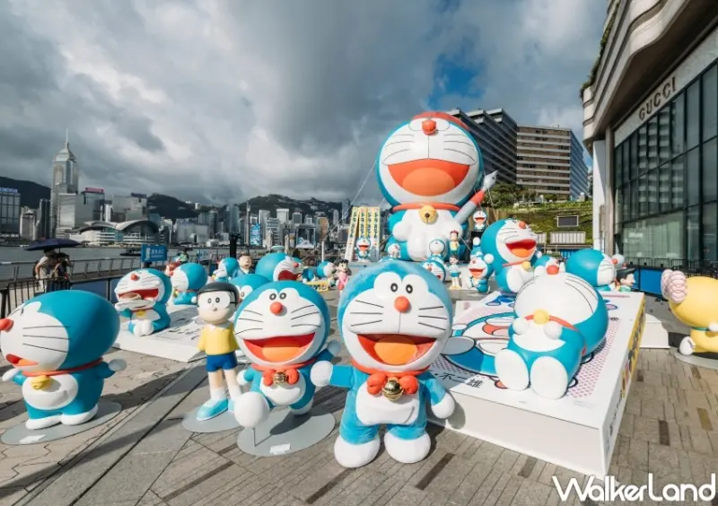 ▲100%哆啦A夢&FRIENDS 巡迴特展 台北站將100隻哆啦A夢搬進華山，還有一隻12公尺高哆啦A夢 / 聯合數位文創提供、WalkerLand窩客島整理