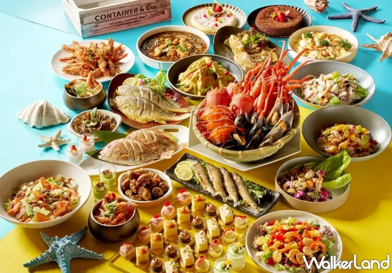 台北福華大飯店彩虹座 以嚴選產地的頂級海鮮，搭配匠心獨運的烹調技法，端出超過50道美味好料 (台北福華大飯店提供)