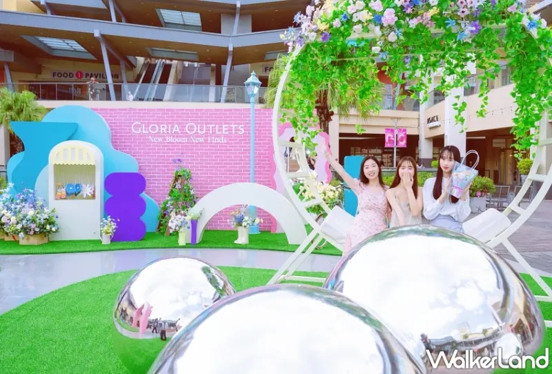 華泰名品城春日花園開展！巨型甜點拍照裝置 美食市集 精品折扣一次逛足。