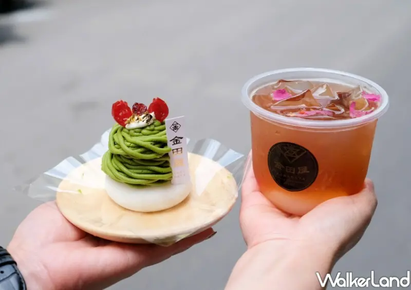 ▲中山站甜點推薦必吃，金田屋新口味「抹茶蒙布朗大福」/ WalkerLand窩客島 鄭雅之 拍攝