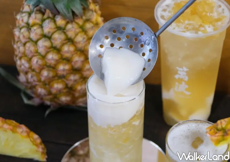 ▲萬波杏仁凍回歸，惠，5/1~5/4、5/9~5/11 只要現場購買鳳梨系列或杏花雨露，加5元就送杏仁凍一份 / WalkerLand窩客島 鄭雅之 拍攝