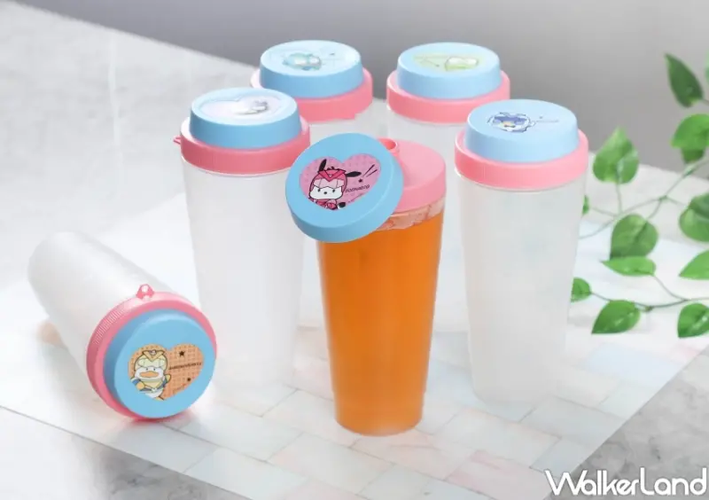 ▲清心福全聯名三麗鷗男團HAPIDANBUI，加價購超萌恰好瓶 / 清心福全提供、WalkerLand窩客島整理