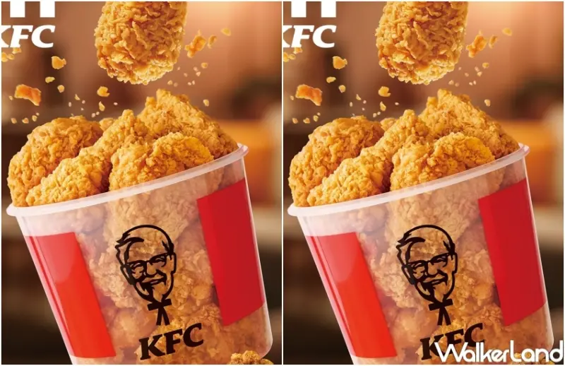 ▲肯德基新愛保鮮桶炸雞收納桶、愛媽咪親子桶套餐，即日起至4/24開放預購 / 肯德基提供、WalkerLand窩客島整理