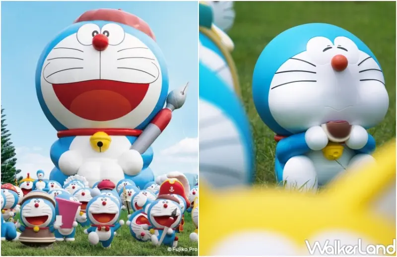 ▲100%哆啦A夢&FRIENDS 巡迴特展 台北站必拍哆啦A夢立體公仔 / 聯合數位文創提供、WalkerLand窩客島整理
