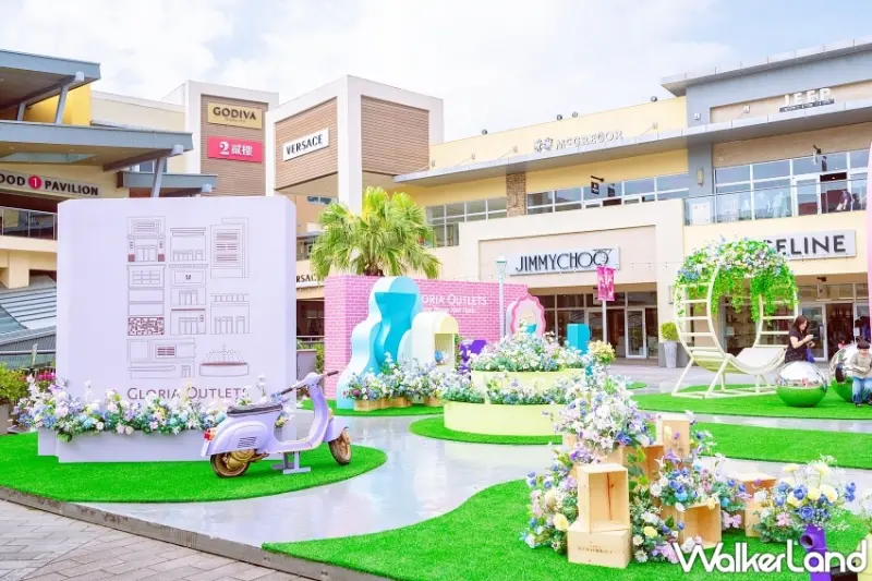 華泰名品城春日花園開展！巨型甜點拍照裝置 美食市集 精品折扣一次逛足。