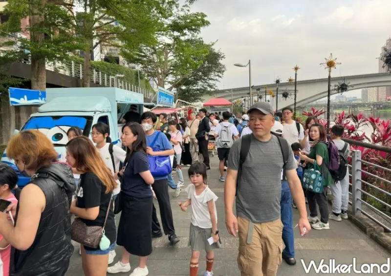 ▲碧潭西岸胖卡市集現場也會發送抵用券 / 新北市市場處 提供、WalkerLand窩客島整理