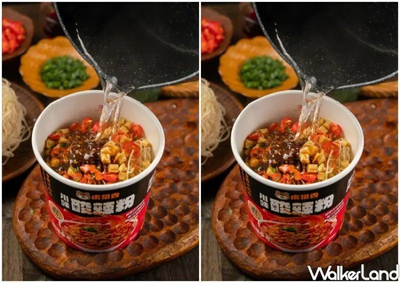 ▲虎留香碗裝酸辣粉辣中帶麻、酸而不嗆 / 虎留香 提供、WalkerLand窩客島整理