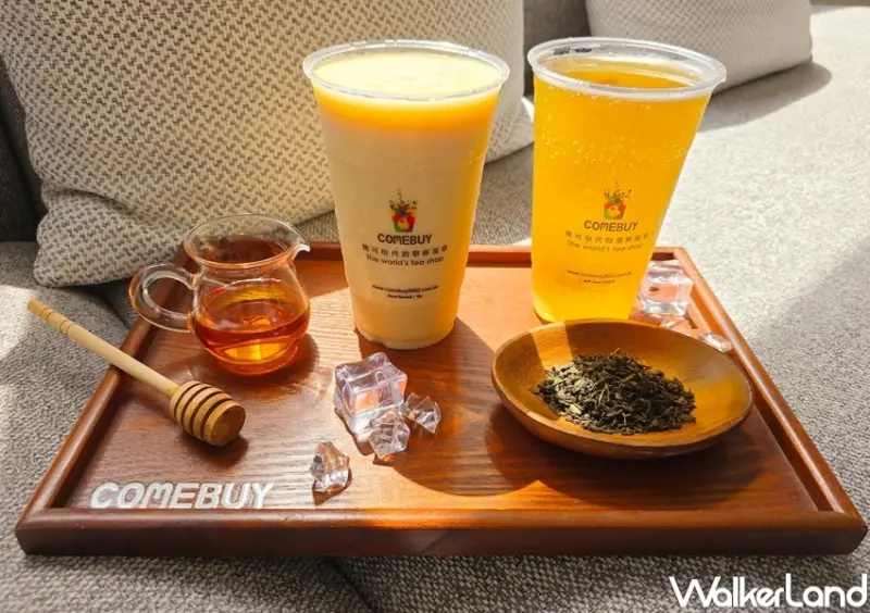 ▲COMEBUY經典飲料海神，因註冊問題改名為「嗨神」強勢回歸 / COMEBUY提供、WalkerLand窩客島整理