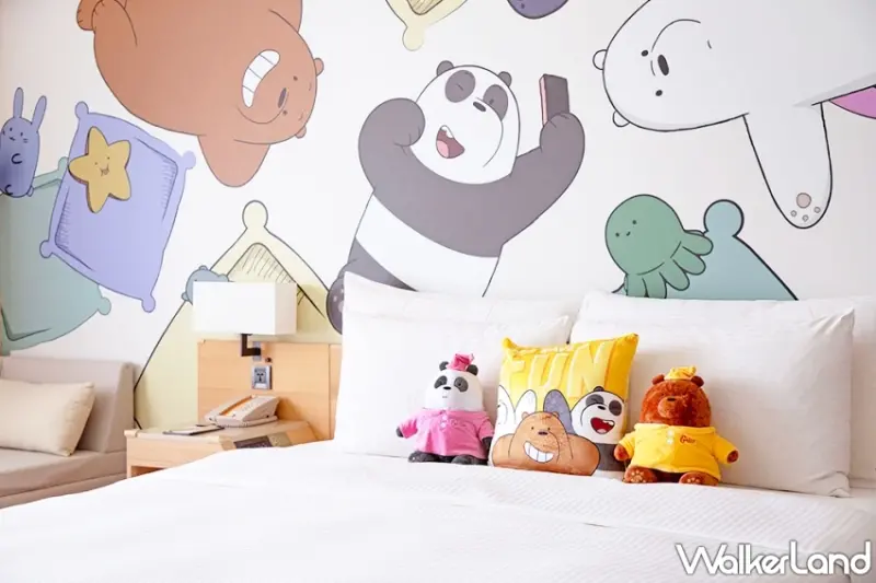 ▲和逸飯店也推出「卡通森友會冒險趣」一泊二食住房專案，打造從入住到退房都被卡通明星包圍的專屬假期 / 和逸飯店‧台南西門館提供、WalkerLand窩客島整理