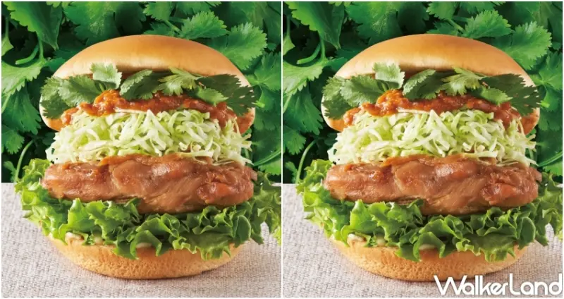 香菜控的香菜漢堡！摩斯新品咖哩烤雞堡附香菜，10款新品貝果 漢堡吃起來。