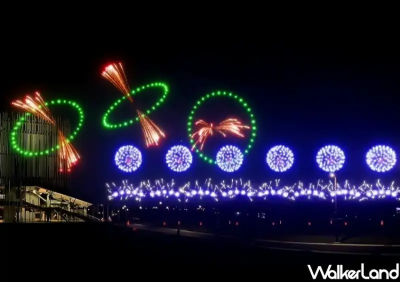 ▲新北美術館開幕煙火秀於4/26、4/27兩天20:30-20:35登場/ 新北市文化局 提供、WalkerLand窩客島整理