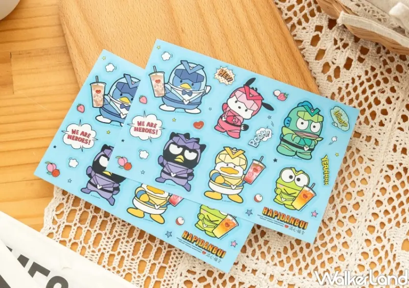 ▲清心福全聯名三麗鷗男團HAPIDANBUI，第二波9款新杯身、新周邊推薦 / 清心福全提供、WalkerLand窩客島整理