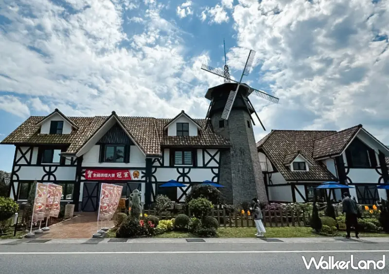 ▲金山美食推薦「金包里農舍莊園」地點靠近金山老街，車程僅有3分鐘的距離 / WalkerLand窩客島 蕭芷琳 拍攝